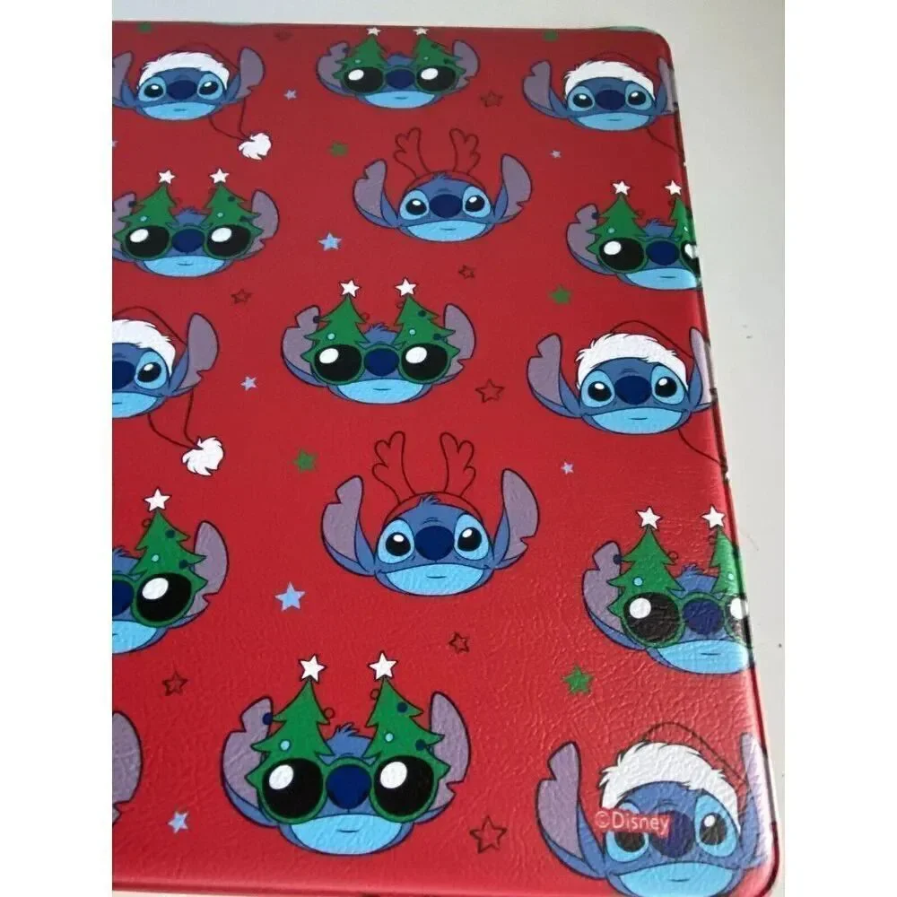 Disney Stitch Anti Fatigue Kitchen Mat 18 X 30” Christmas‎ Tree Santa Hat NEW